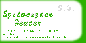 szilveszter heuter business card